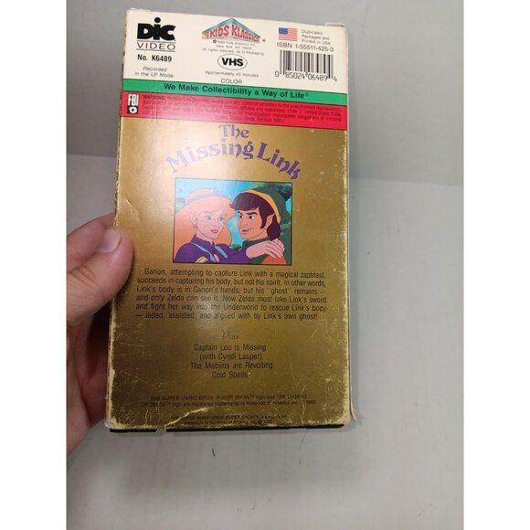 Rare The Legend of Zelda The Missing Link Mario Bros DIC- VHS Tape - Picture 5 of 6